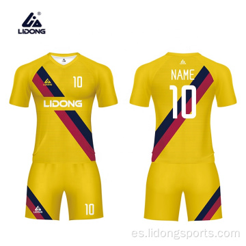 Jersey de fútbol establece uniforme de fútbol de hombres